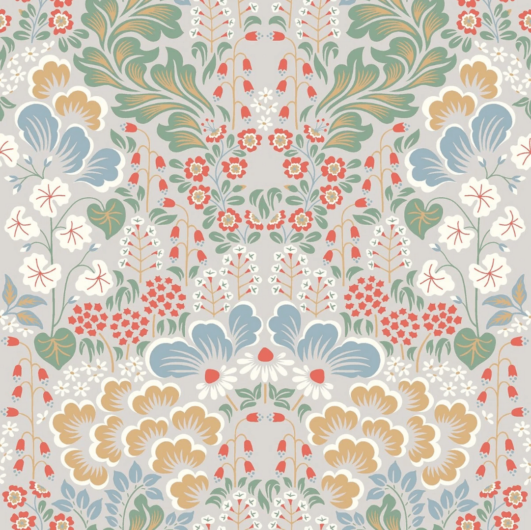 Tapeta botaniczna Boras Tapeter 2098 Blomstervall Hanna Werning Swedish Designers