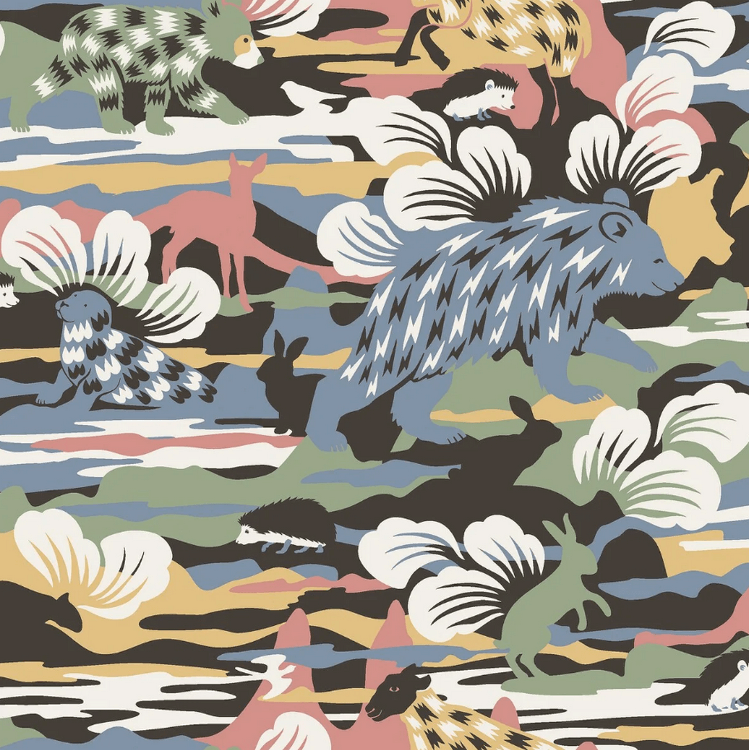 Tapeta zwierzęta Boras Tapeter 2099 Nomad Hanna Werning Swedish Designers