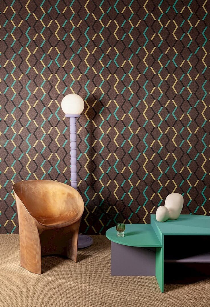 Tapeta geometryczna Khroma JOY002 Zigzag Joy