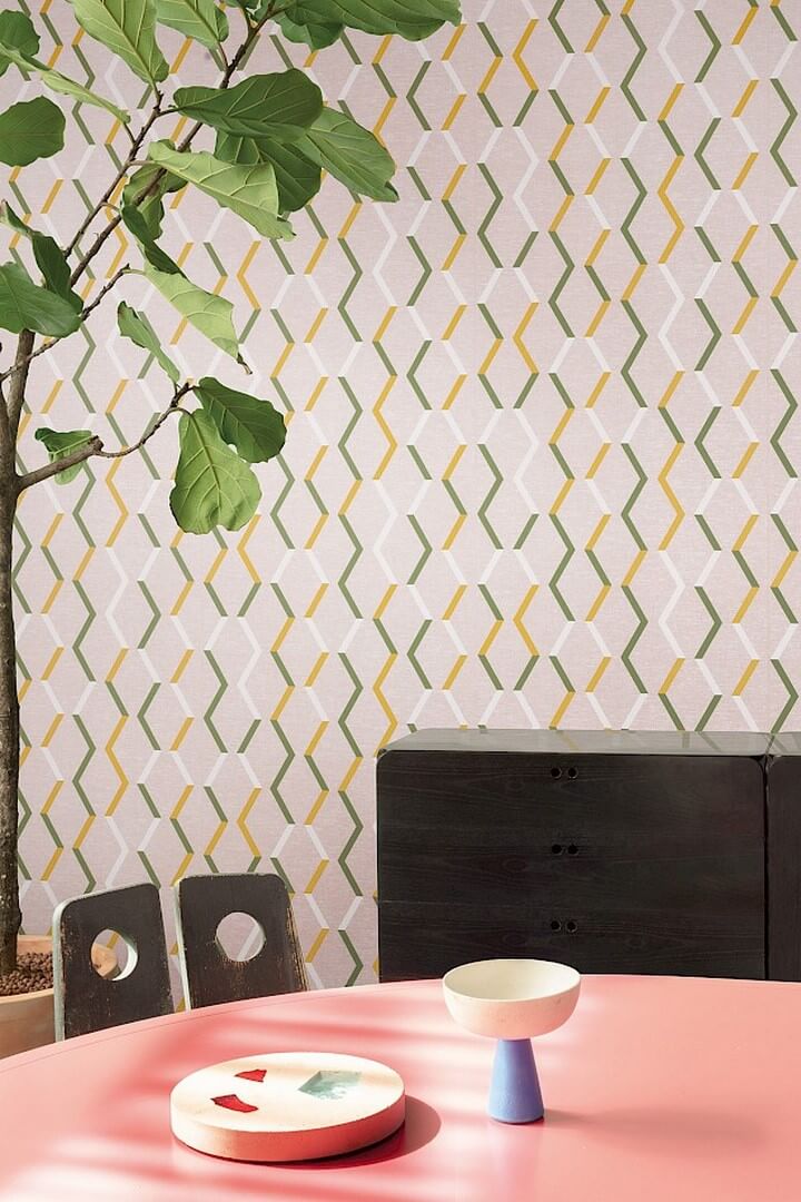 Tapeta geometryczna Khroma JOY005 Zigzag Joy