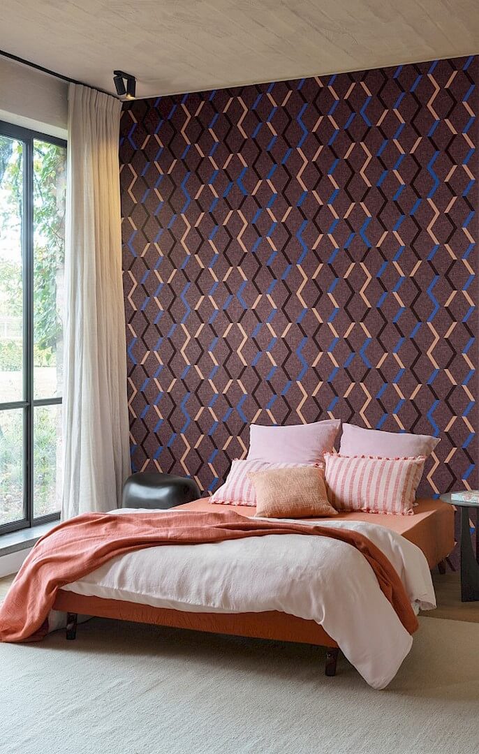 Tapeta geometryczna Khroma JOY005 Zigzag Joy