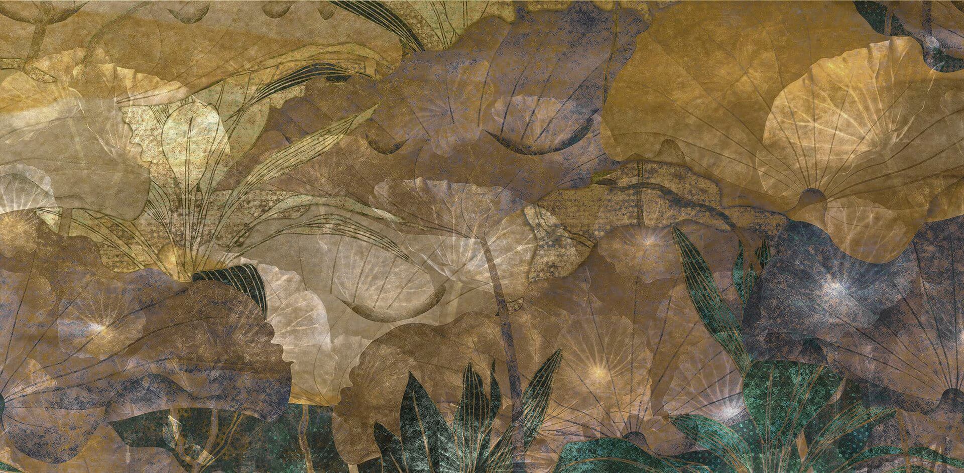Fototapeta akwarelowe liście TapLab 553_004 BAUBAB Collection 24