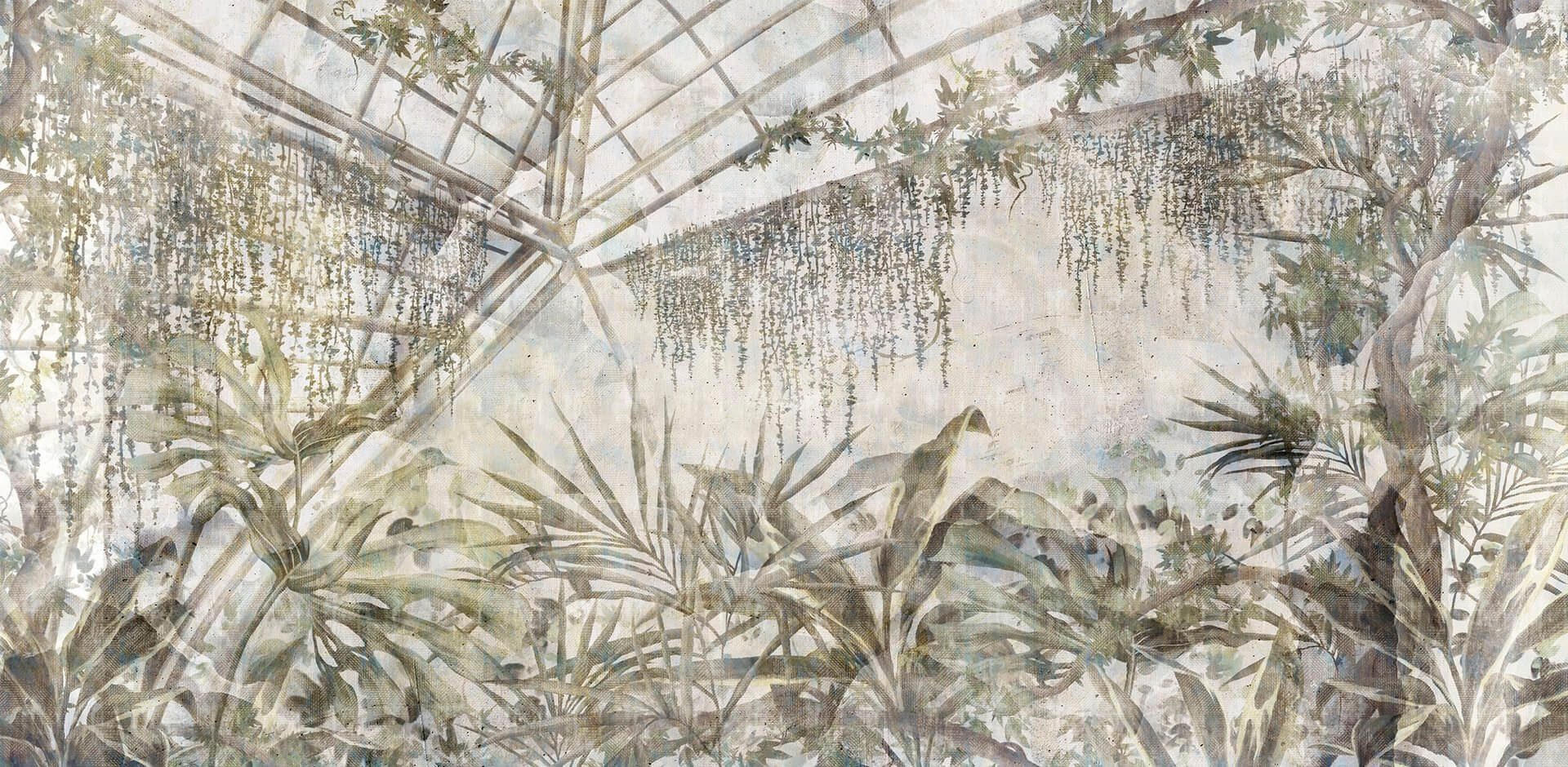 Fototapeta tropikalna roślinność w oranżerii TapLab 567_004 IVY Collection 24