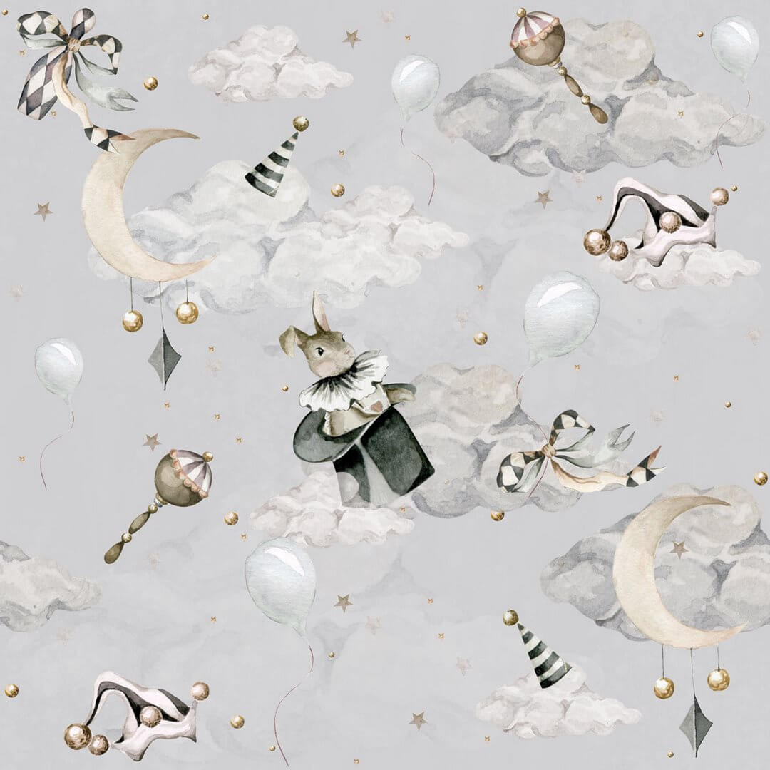 Tapeta Magiczna Uczta – Gray / Toys From The Attic Dekornik DEKO.TAP.164