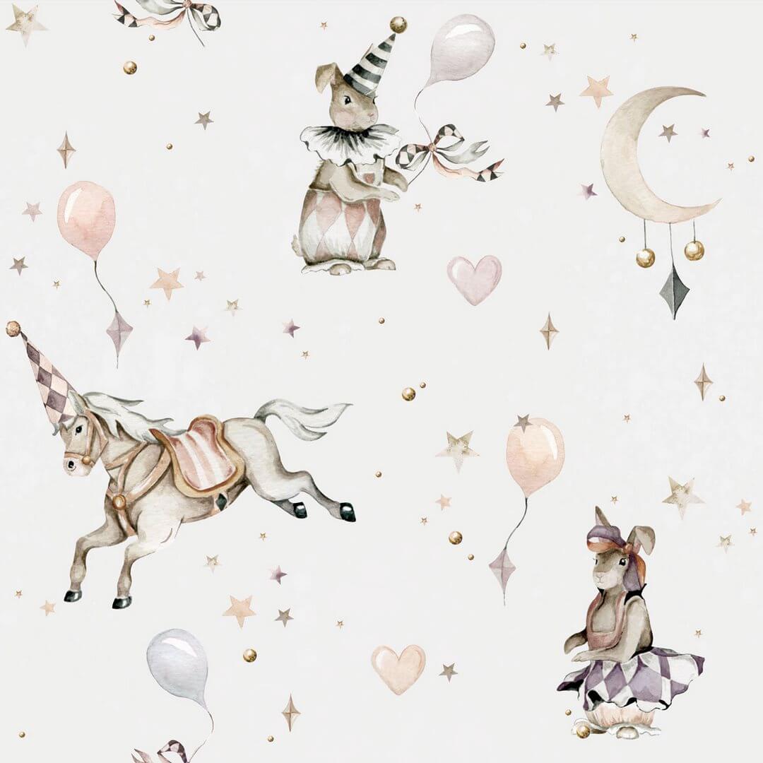 Tapeta Girl’s Magic Gray / Toys From The Attic Dekornik DEKO.TAP.167