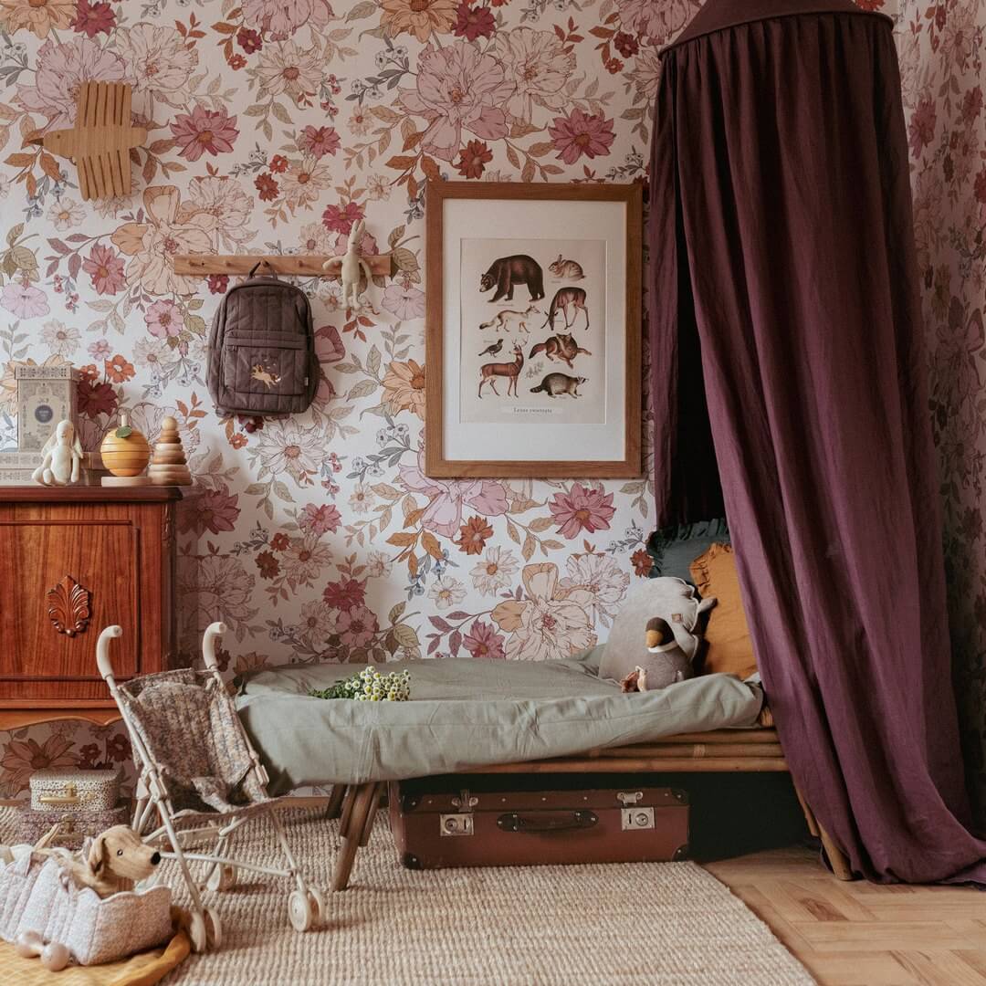 Tapeta kwiaty Rainbow Flowers Dekornik DEKO.TAP.355