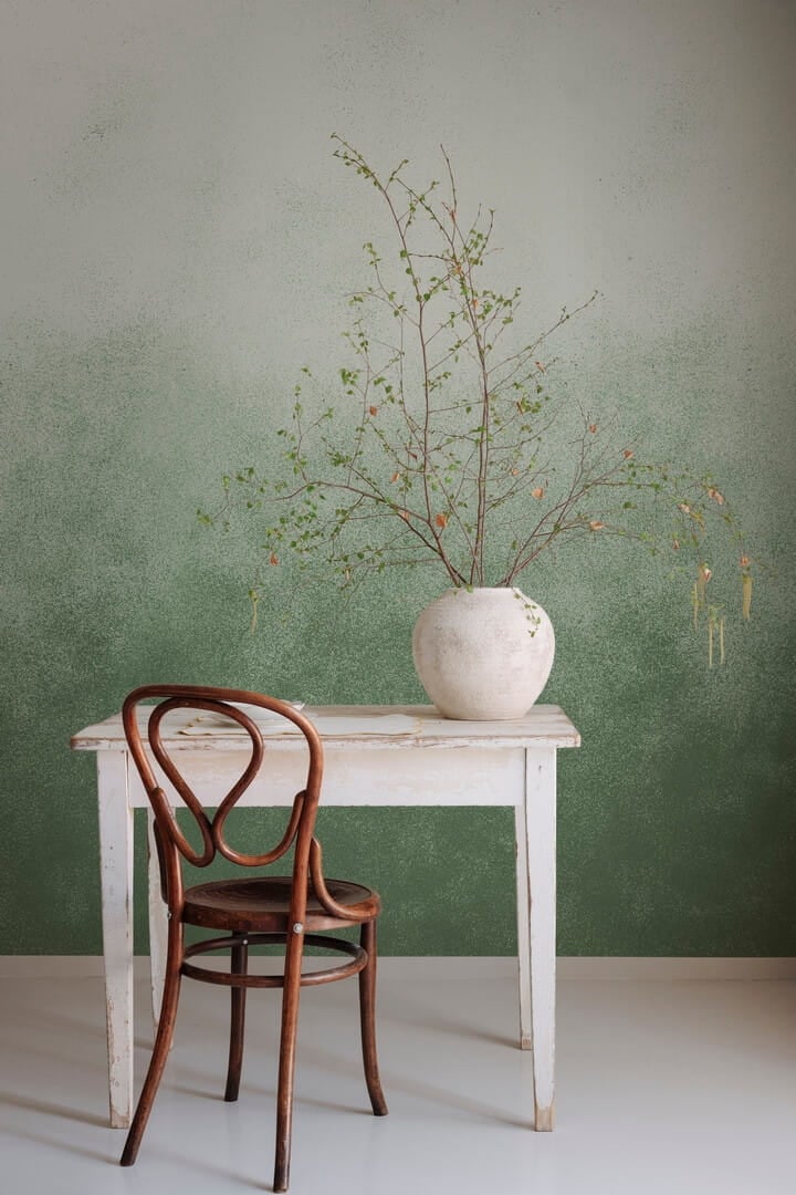 Fototapeta cieniowana Rebel Walls R18753 Ash Gradient Green Natural Aesthetics
