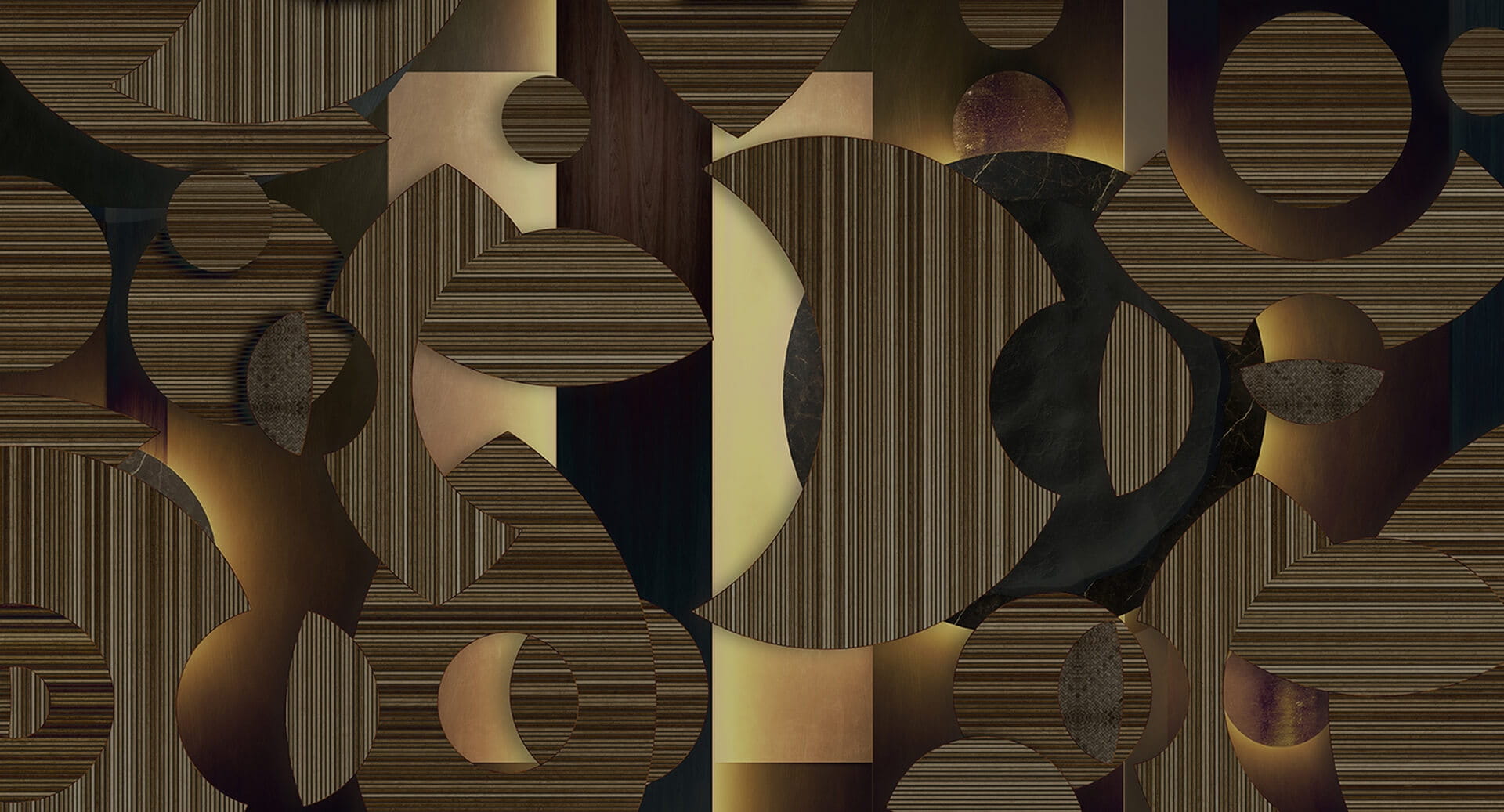 Fototapeta geometryczna Muance MU15008 Mirage Mosaic Lush