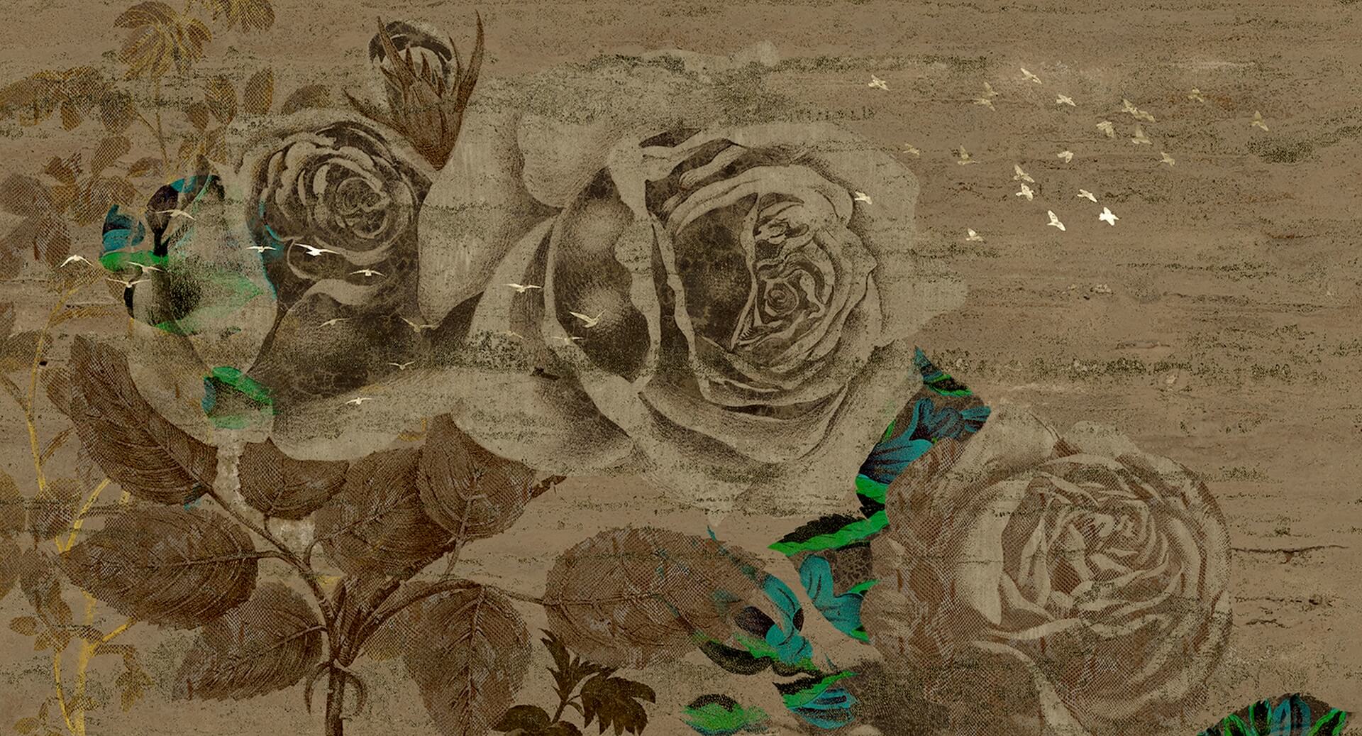 Fototapeta róże Muance MU15032 Enchanted Lush