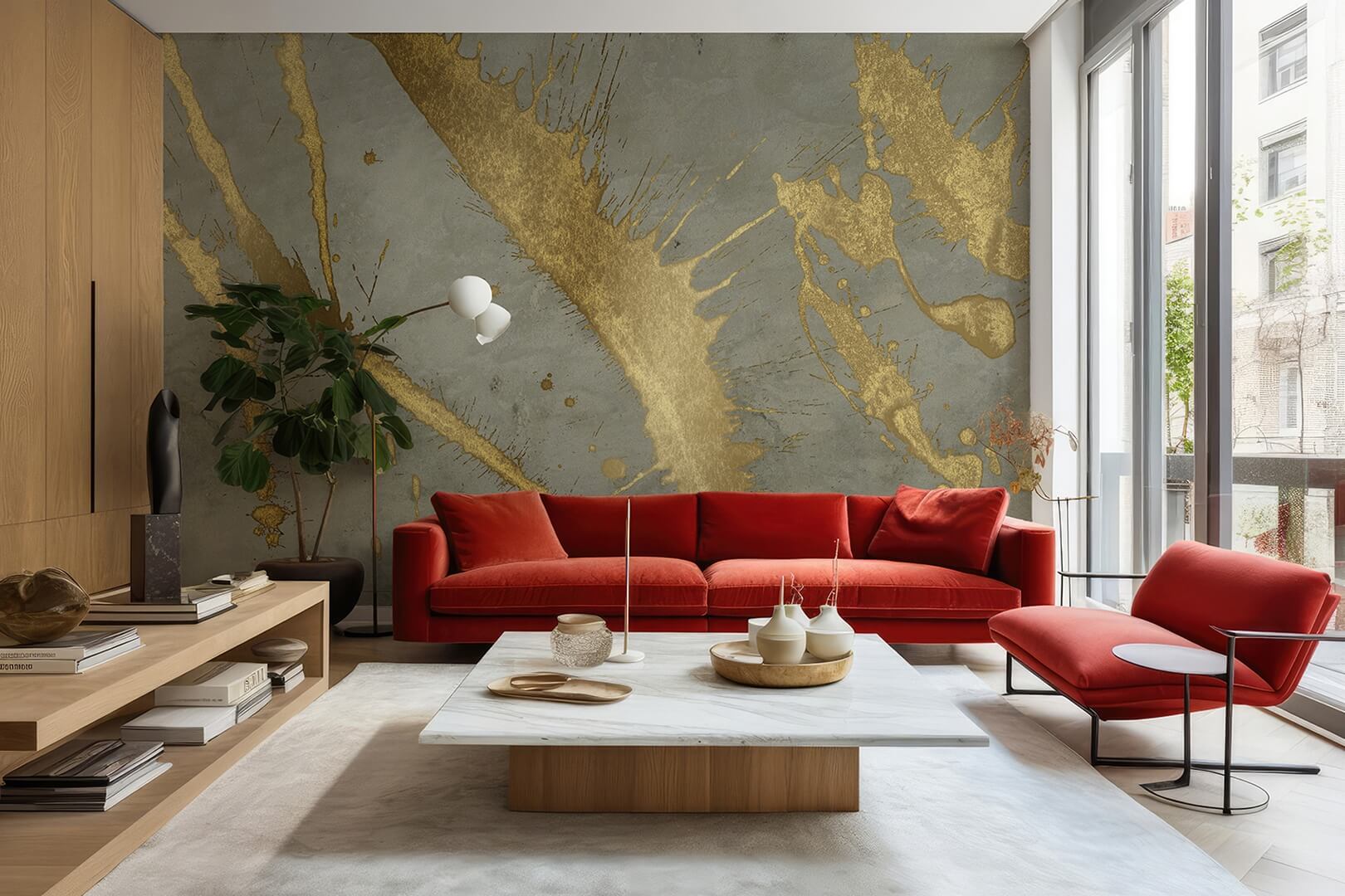 Fototapeta abstrakcyjna Muance MU15076 Splash Effect Lush