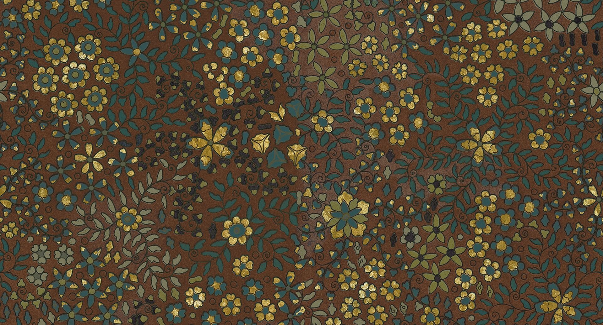 Fototapeta kwiatki i liście Muance MU15092 Kaleido Lush