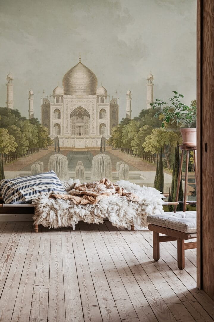 Fototapeta krajobraz Taj Mahal Rebel Walls R18830 Palace Garden Green Scenic Landscapes