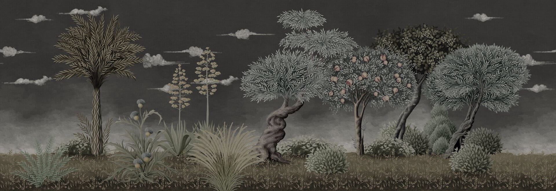 Fototapeta drzewa London Art MUN07 C Forêt Tale Books: Les Mille et une Nuits