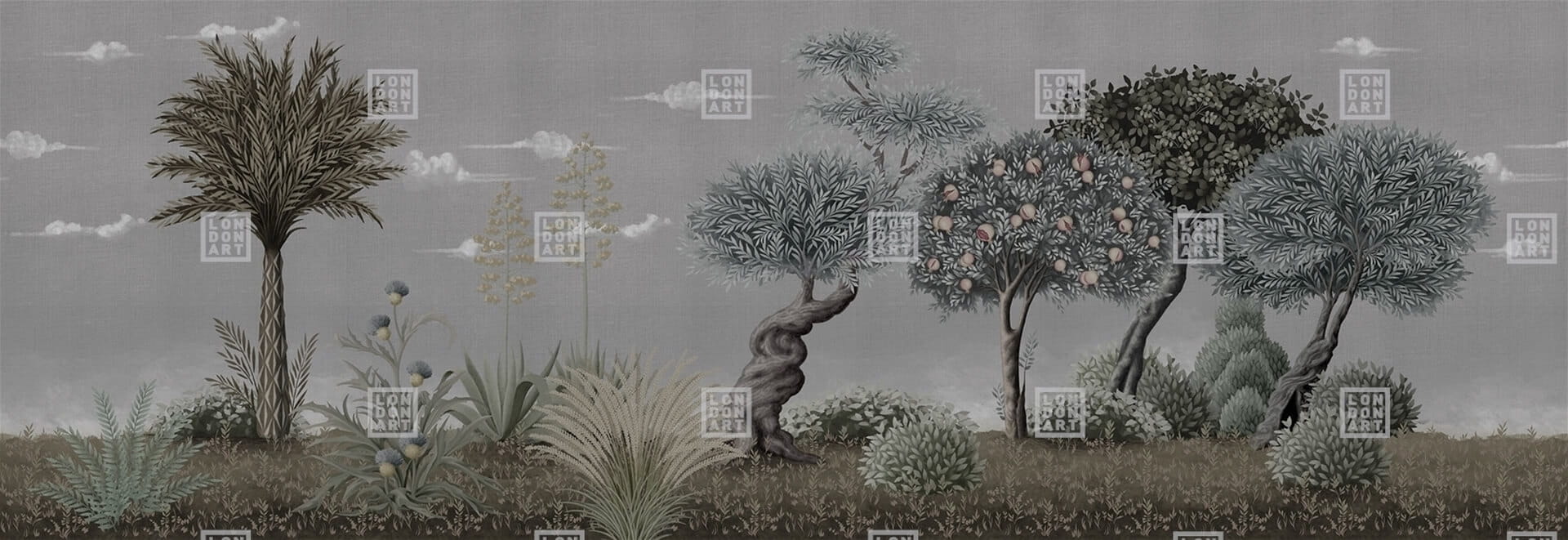 Fototapeta drzewa London Art MUN07 D Forêt Tale Books: Les Mille et une Nuits