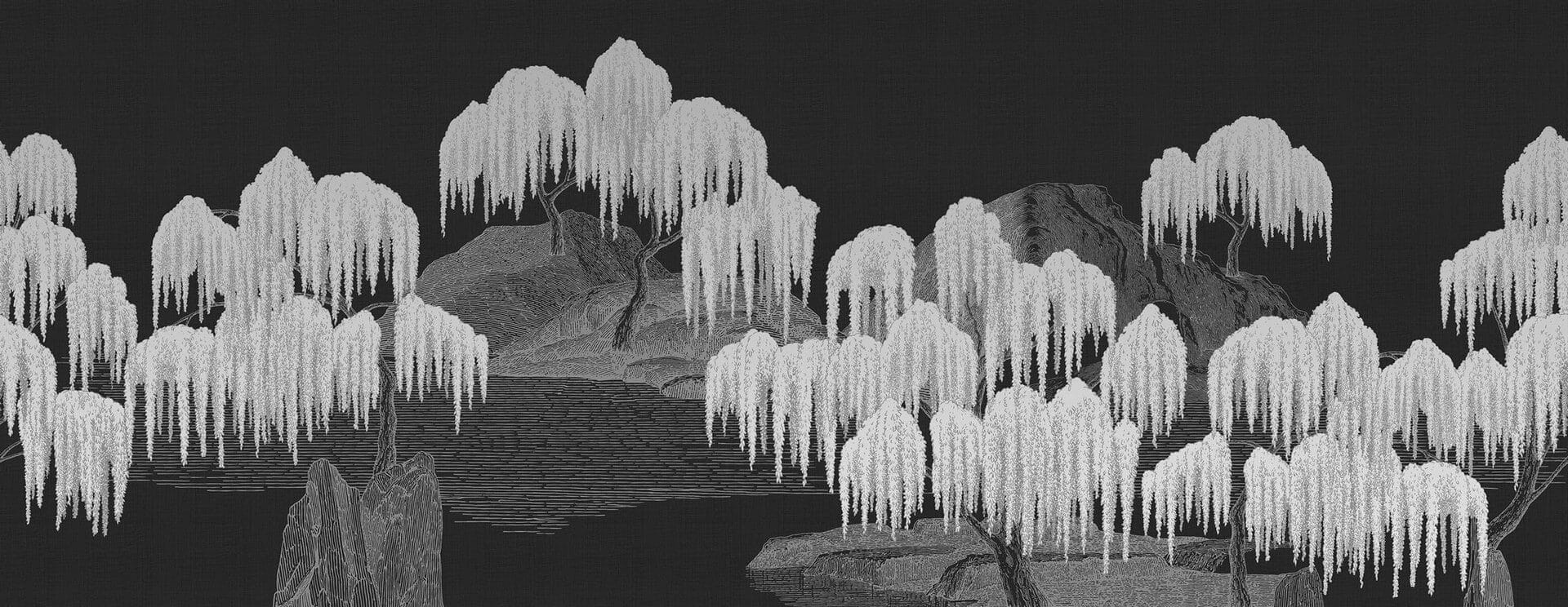 Fototapeta botaniczna w japońskim stylu London Art MUN08 C Saules Et Montagnes Tale Books: Les Mille et une Nuits