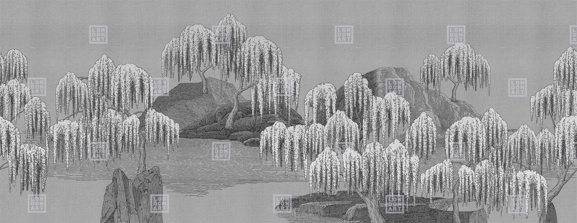 Fototapeta botaniczna w japońskim stylu London Art MUN08 D Saules Et Montagnes Tale Books: Les Mille et une Nuits