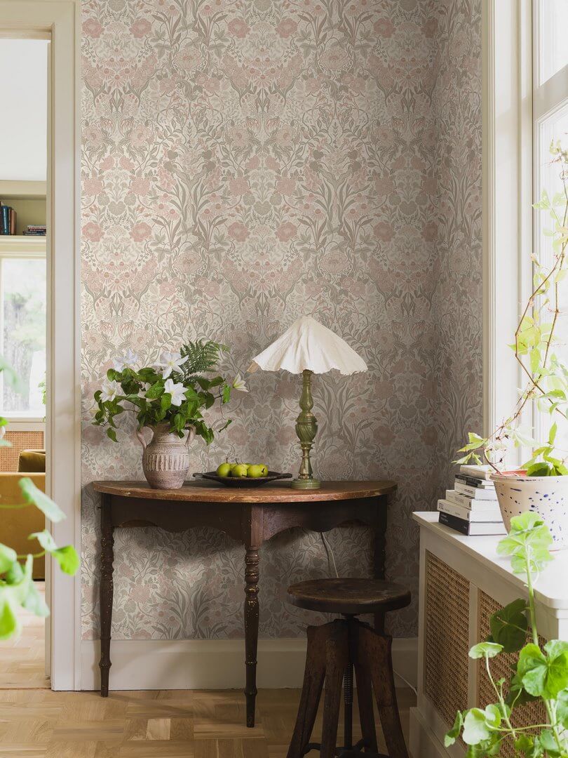 Tapeta roślinny ornament Boras Tapeter 5724 Ortagard Orangeri
