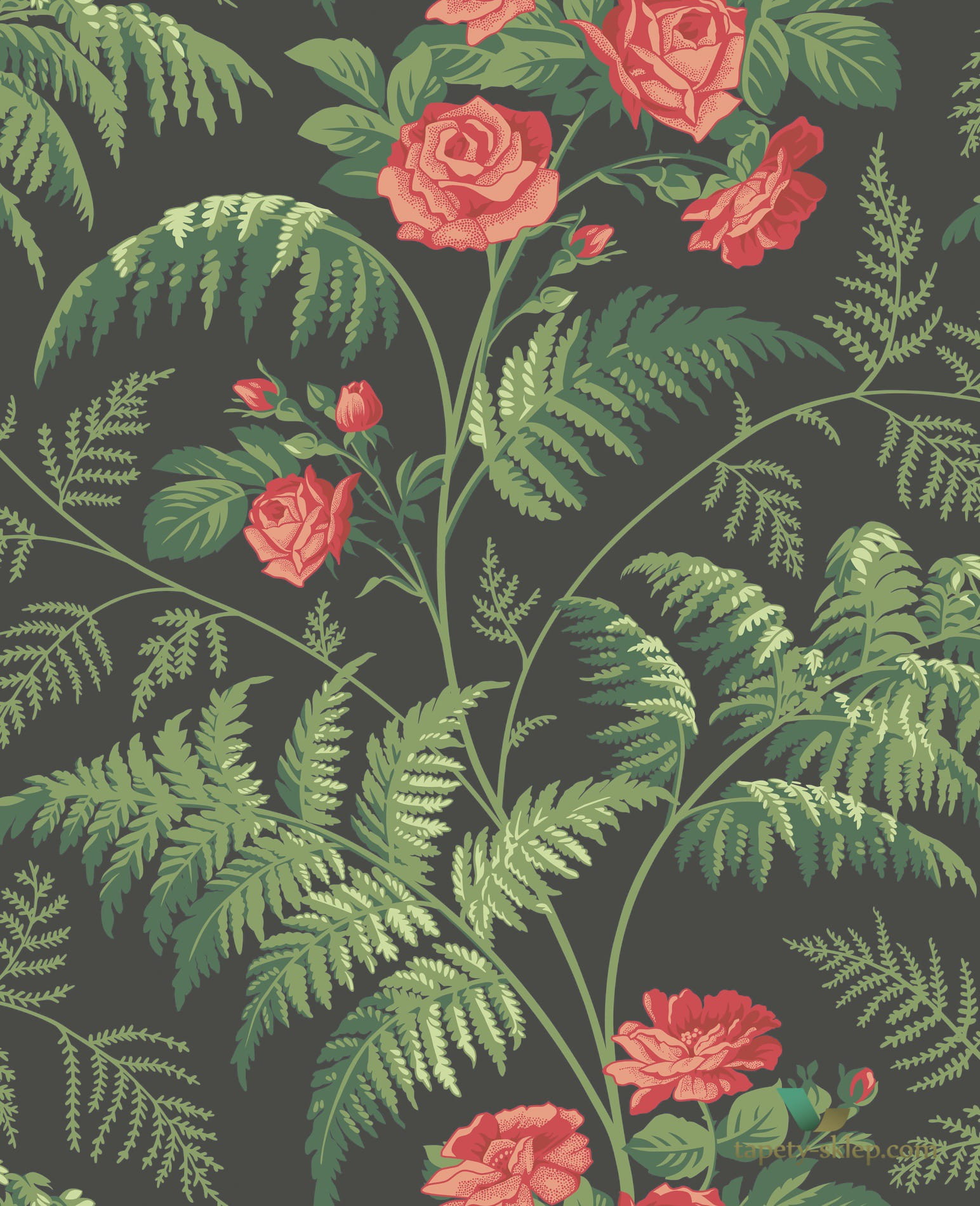 Tapeta roślinna Cole&Son Rose 115/10030 Botanical Botanica