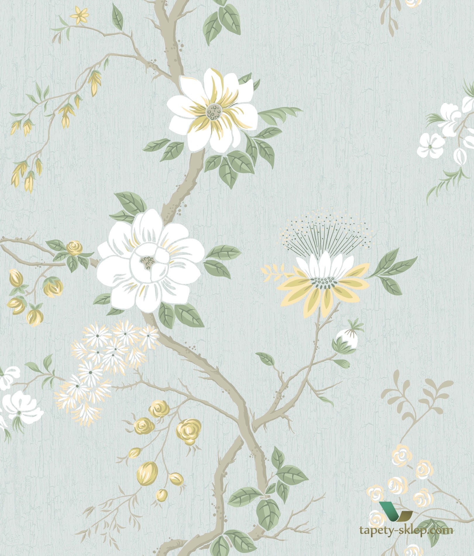 Tapeta kwiatowe pnącza Cole&Son Camellia 115/8025 Botanical Botanica