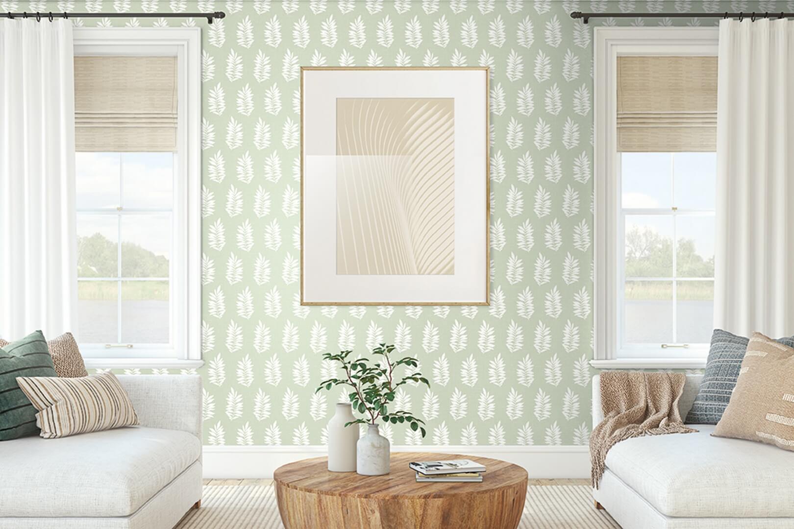 Tapeta liście Seabrook SL80304 The Simple Life