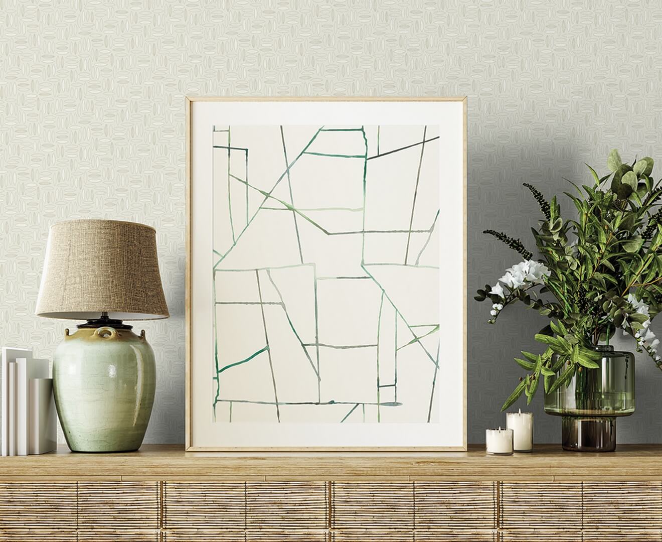 Tapeta geometryczna Seabrook SL80603 The Simple Life