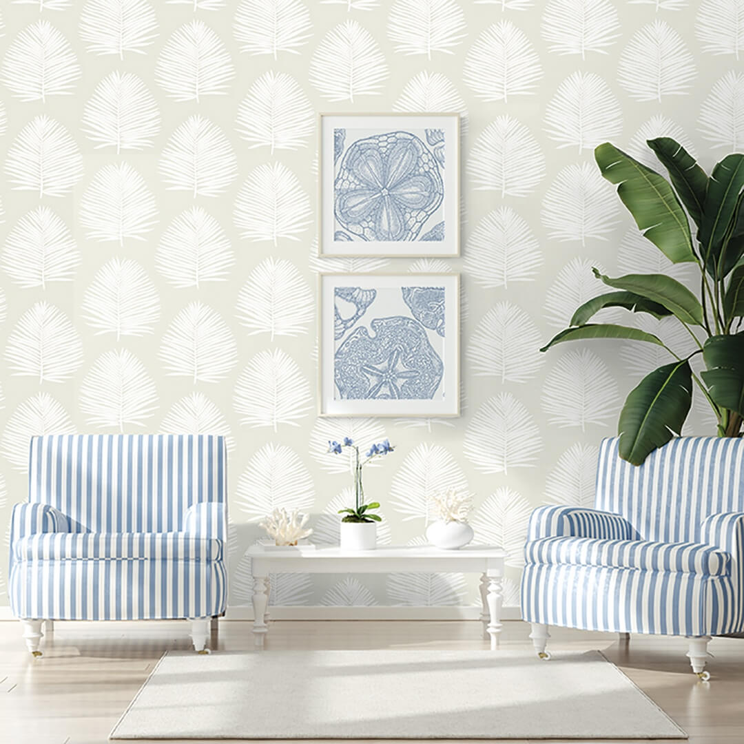 Tapeta liście palmy Seabrook SL80700 The Simple Life