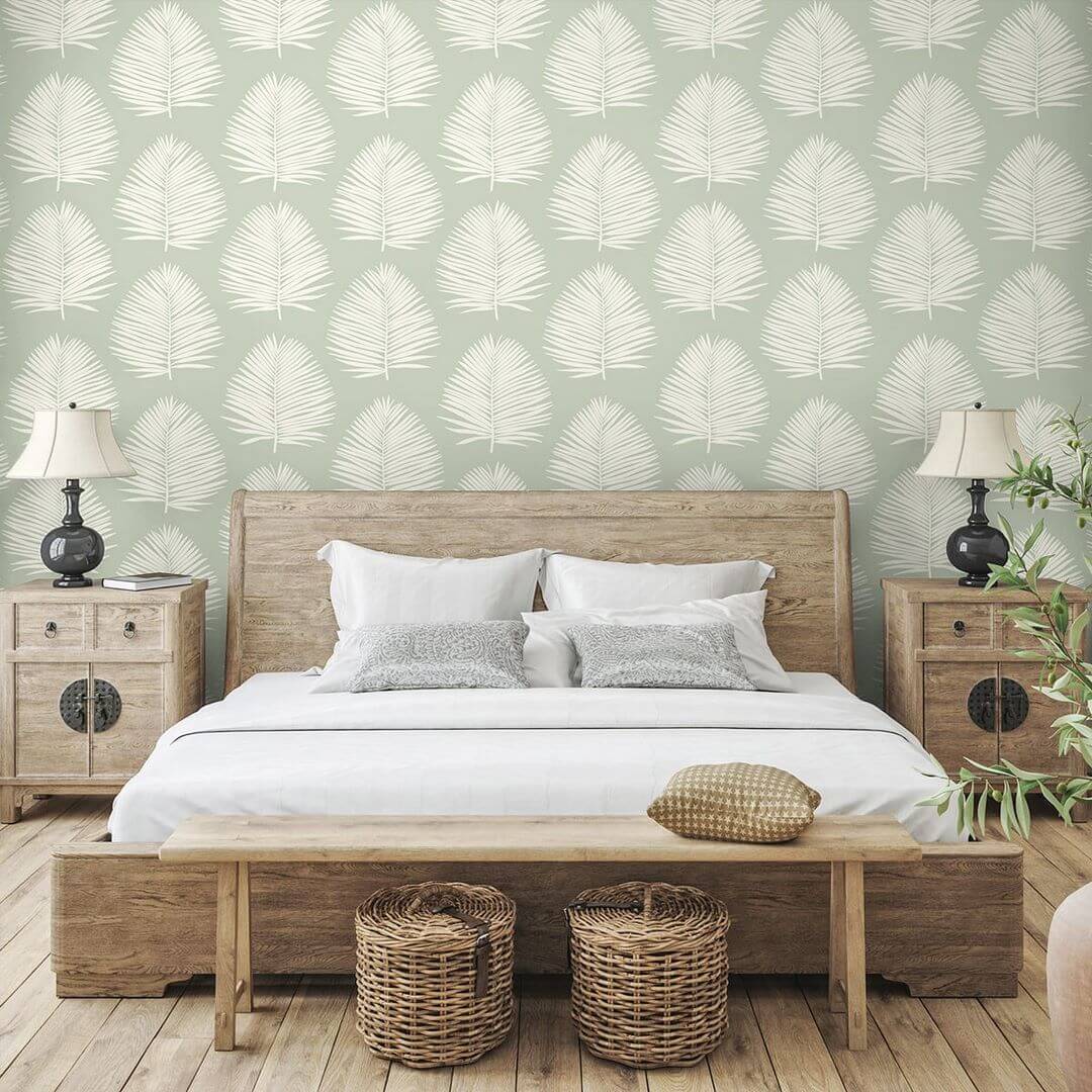 Tapeta liście palmy Seabrook SL80704 The Simple Life