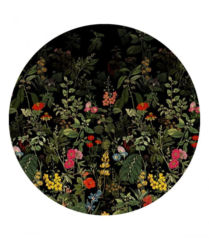 Mural okrągły łąka Dots Dark Meadow 8691 Wallcolors