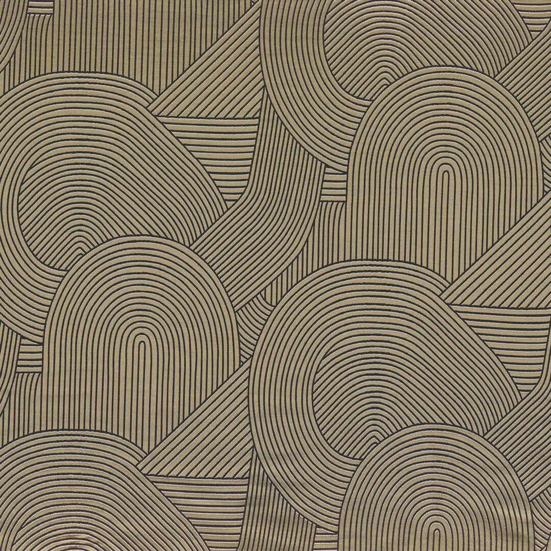 Tkanina żakard w stylu art-deco Camengo 39520478 Largo Choregraphie