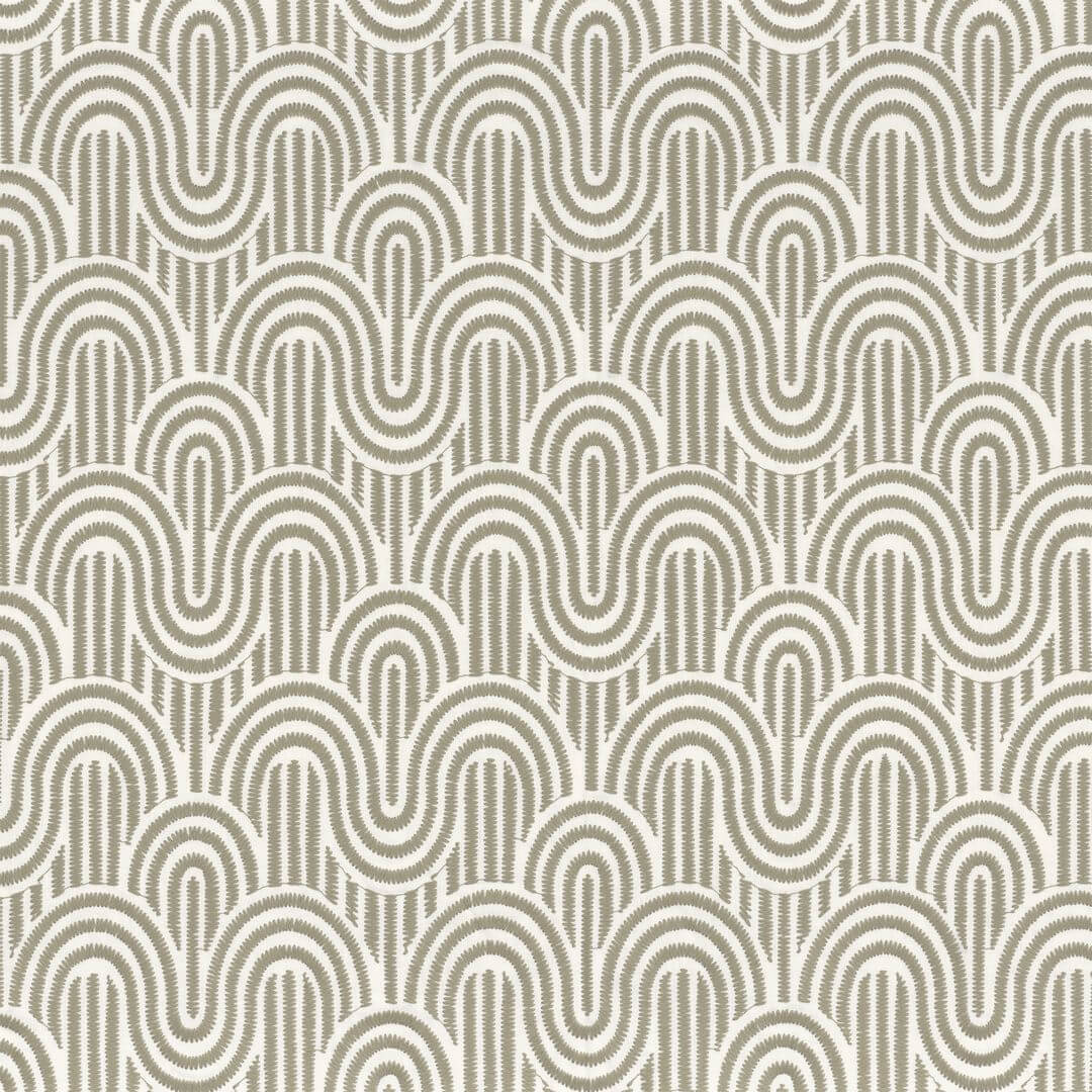 Tkanina haftowana w stylu art-deco Camengo 39530369 Adagio Choregraphie