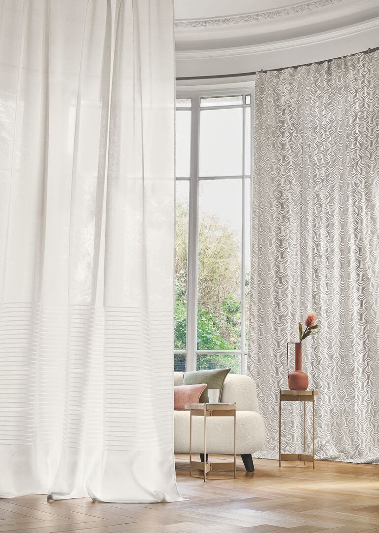 Tkanina haftowana w stylu art-deco Camengo 39530369 Adagio Choregraphie