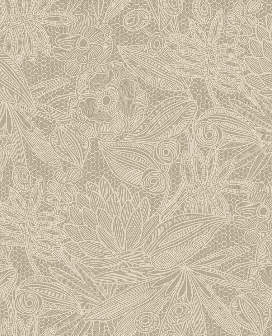 Tapeta koronkowe kwiaty Eijffinger 340113 Gilded
