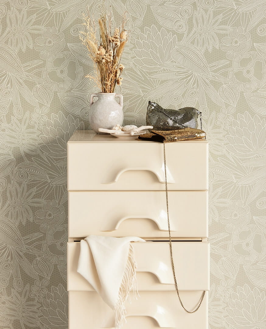 Tapeta koronkowe kwiaty Eijffinger 340113 Gilded