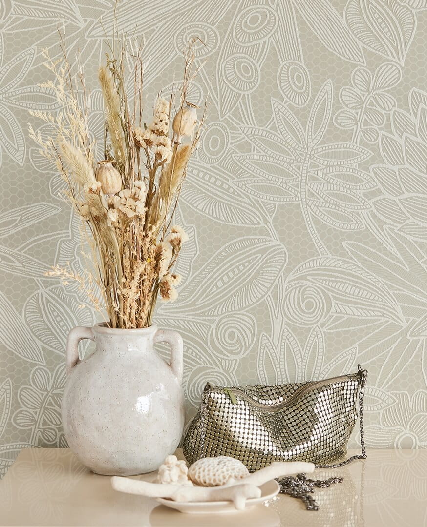 Tapeta koronkowe kwiaty Eijffinger 340113 Gilded