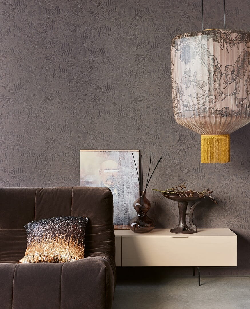 Tapeta koronkowe kwiaty Eijffinger 340115 Gilded