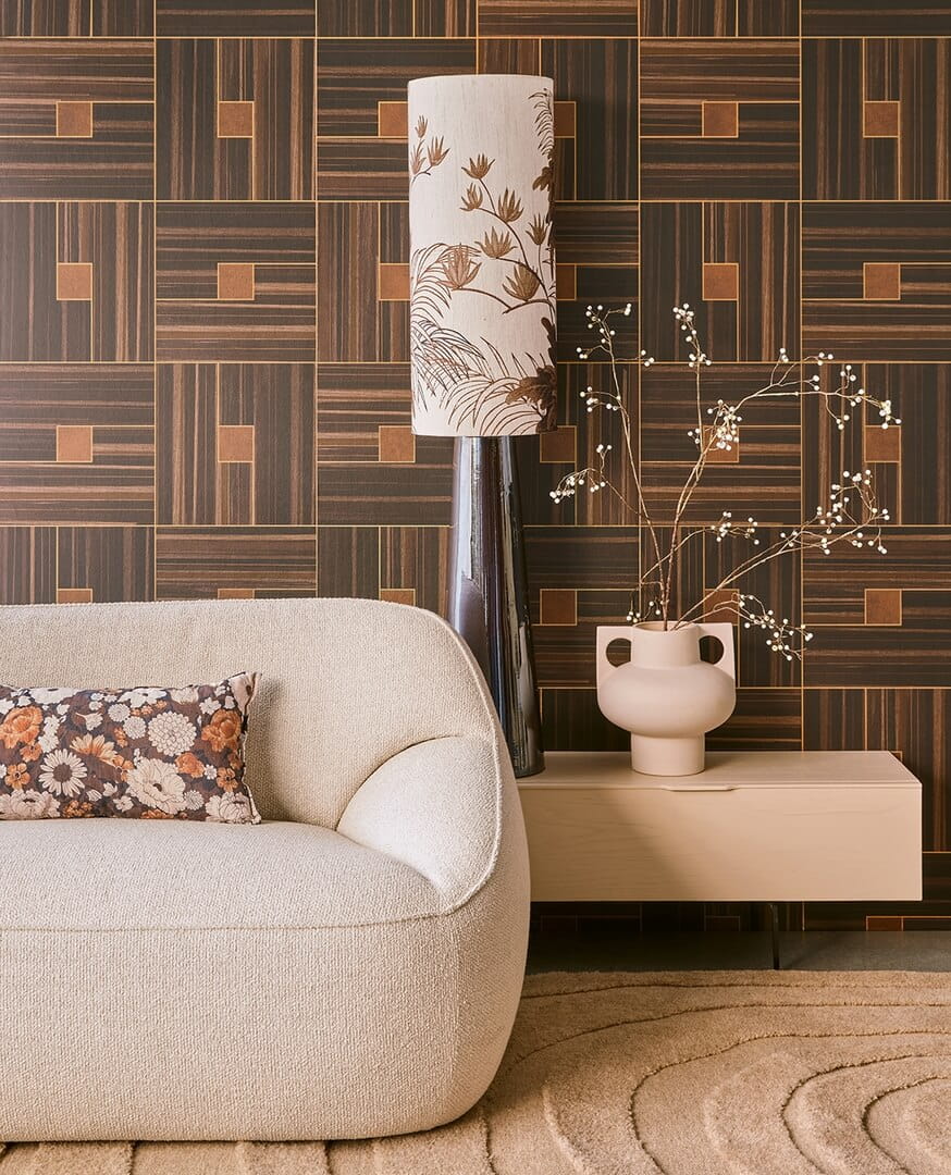 Mural geometryczny Eijffinger 340183 Gilded
