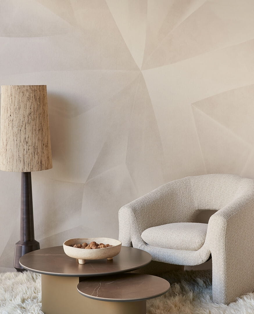 Mural geometryczny z efektem 3D Eijffinger 340184 Gilded