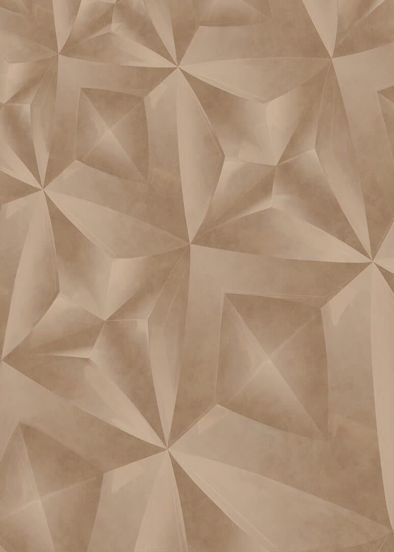 Mural geometryczny z efektem 3D Eijffinger 340189 Gilded