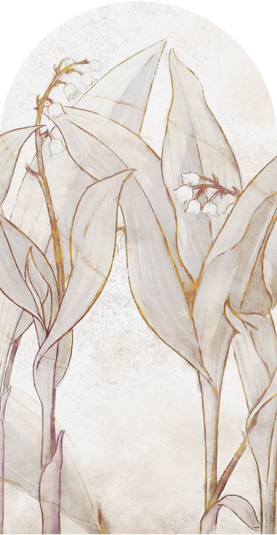 Mural łuk konwalie Wall Art Lirio Łuk