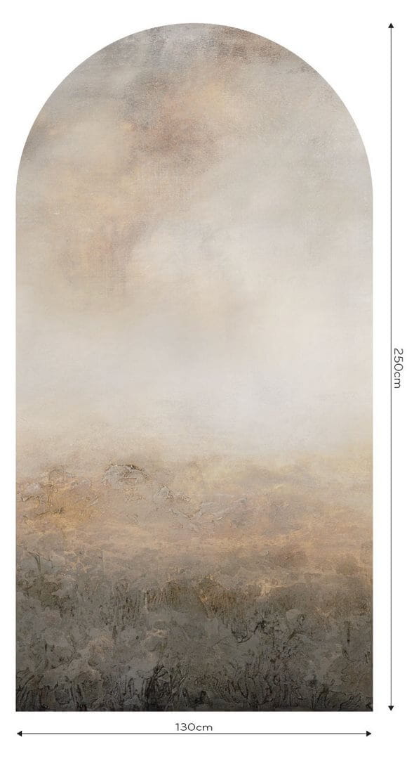 Mural łuk zamglona łąka Wall Art Macchiato Łuk