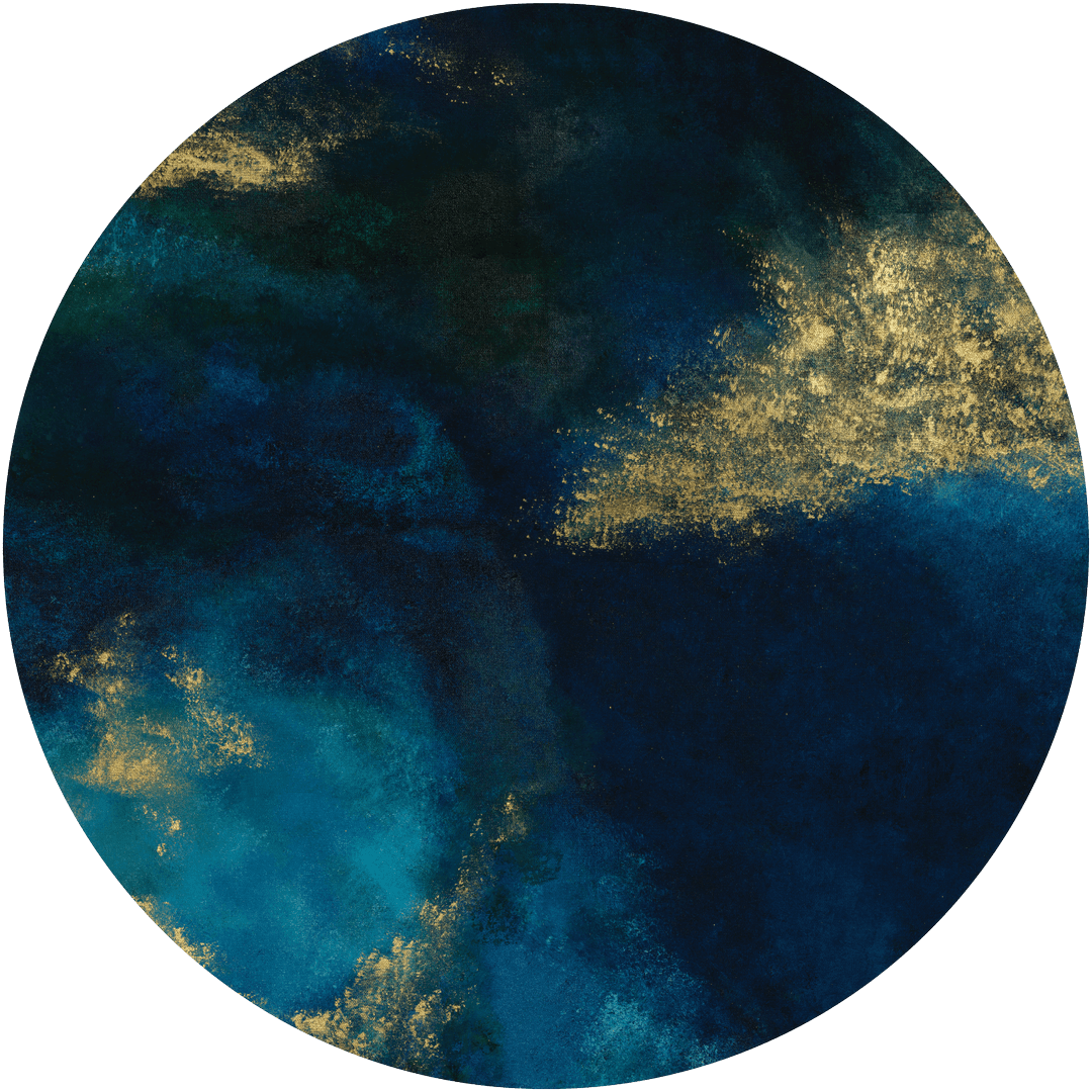 Mural okrągły artystyczny marmur Wall Art Azuro Koło