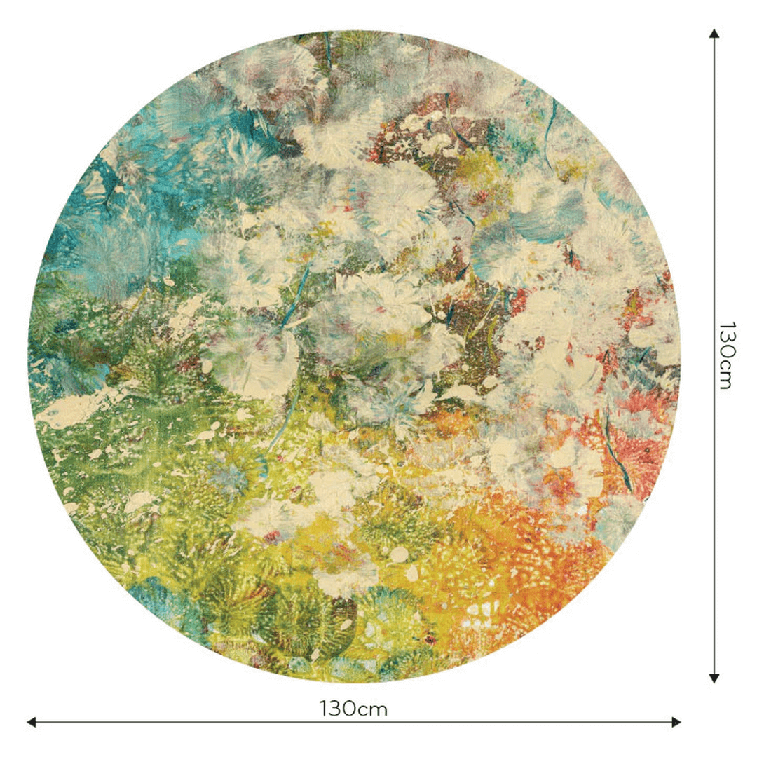 Mural okrągły abstrakcyjna natura Wall Art Bubble Koło