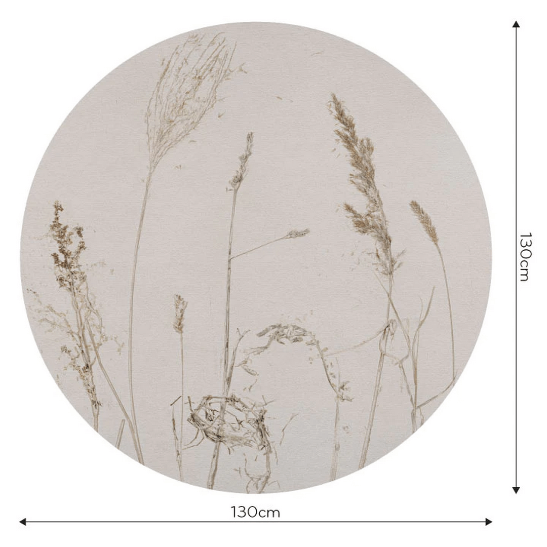 Mural okrągły źdźbła owsa Wall Art Campo Di Avena Koło