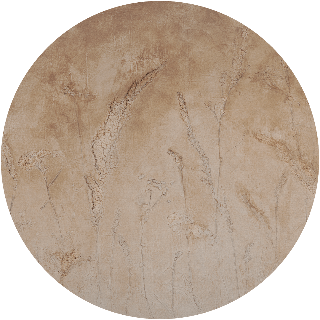 Mural okrągły źdźbła owsa Wall Art Campo Di Grano Koło