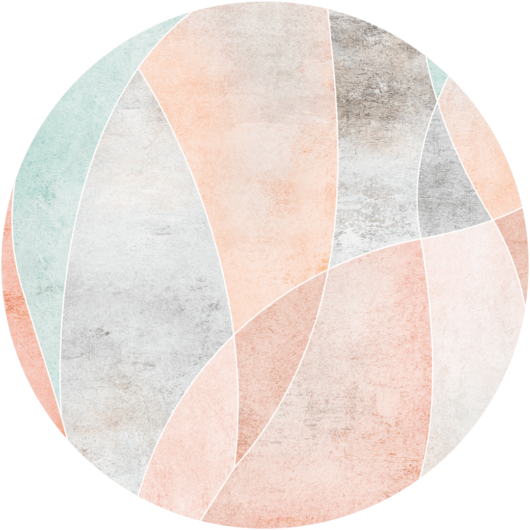 Mural okrągły geometryczny Wall Art Dare Koło