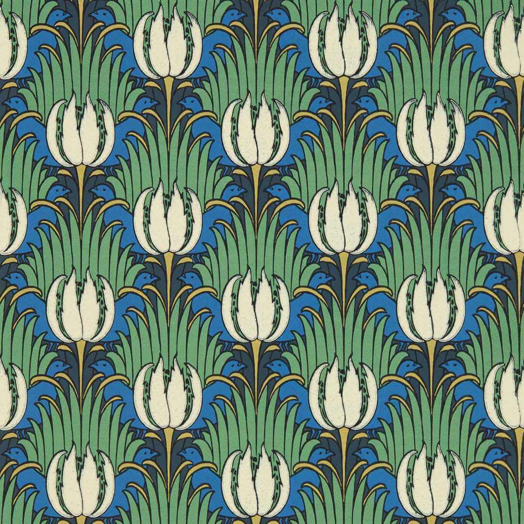 Tapeta tulipany i ptaki Morris & Co. 510016 Tulip & Bird Bedford Park