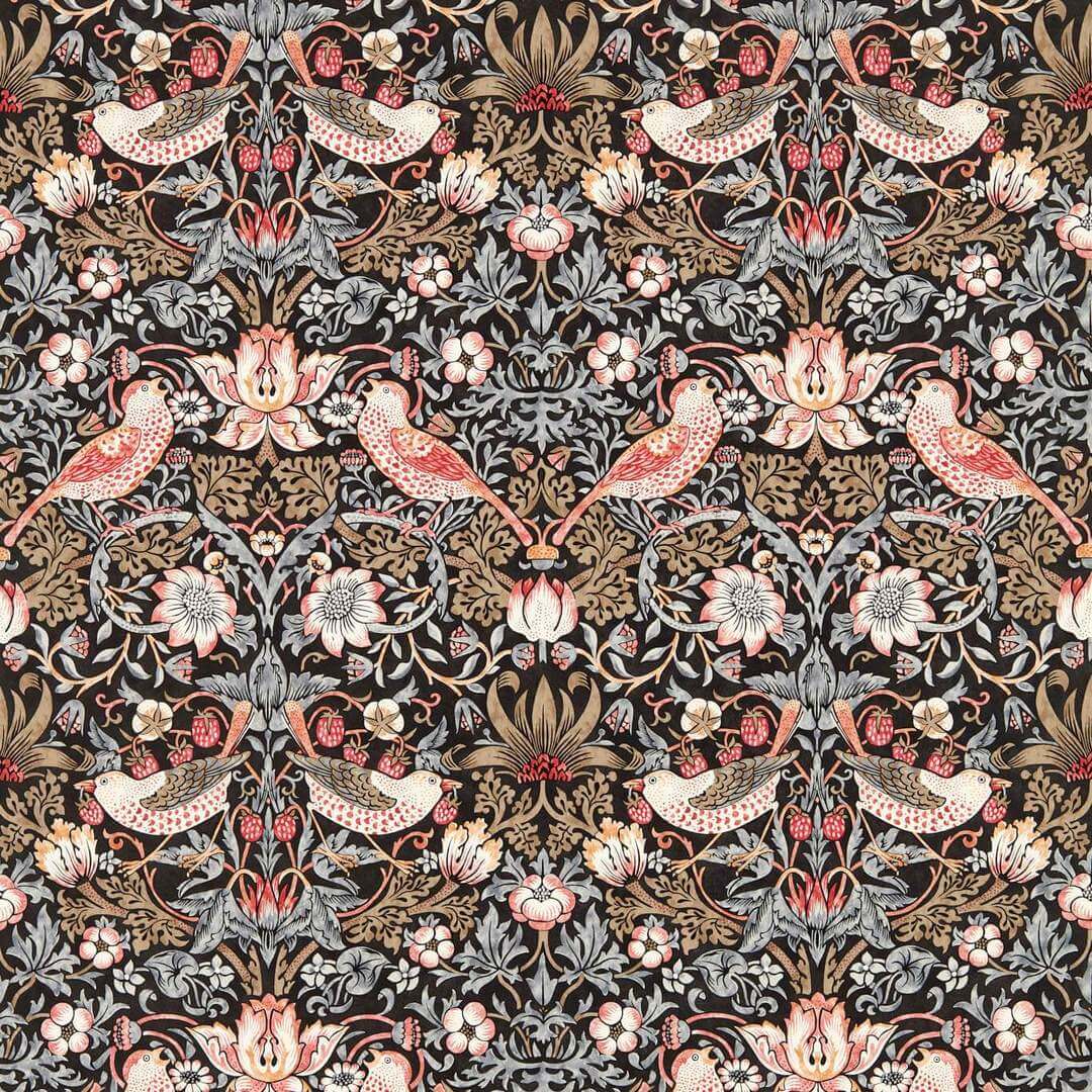 Tapeta botaniczna Złodziej Truskawek Morris & Co. 510022 Strawberry Thief Bedford Park