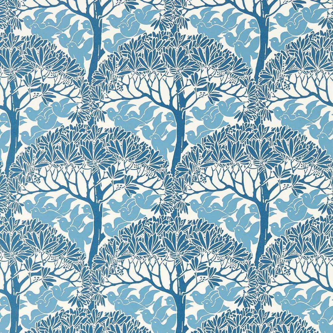 Tapeta drzewa i ptaki Morris & Co. 217339 The Savaric Bedford Park
