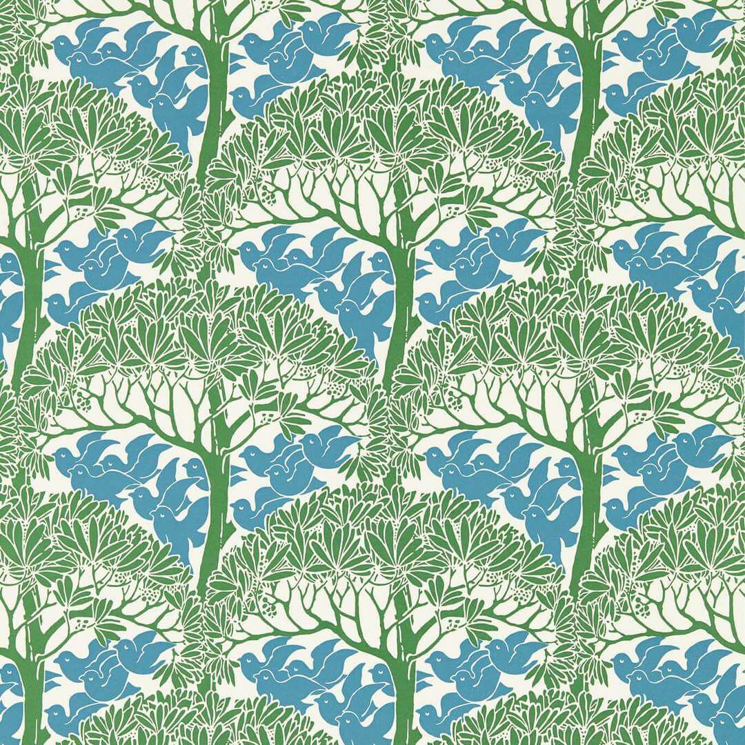 Tapeta drzewa i ptaki Morris & Co. 217340 The Savaric Bedford Park