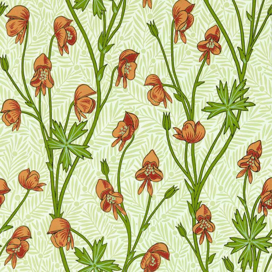 Tapeta roślinna Morris & Co. 217345 Monkshood Bedford Park